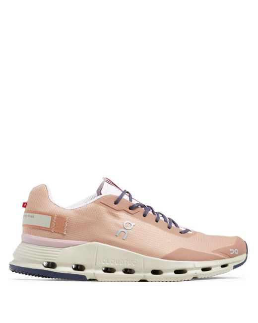 On Shoes Pink Cloudnova Panelled Sneakers
