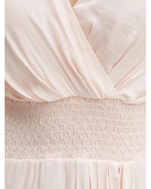 Morgan Pink Rwany Ruffled Wrap-Style Mini Dress