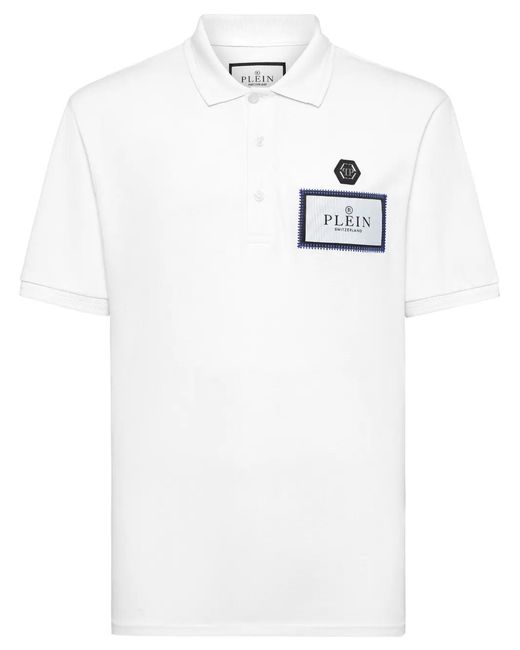Philipp Plein White Label Polo Shirt for men