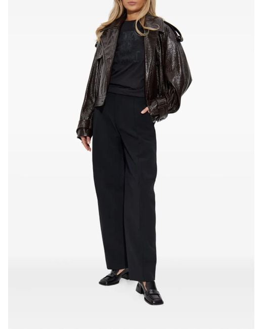 Sportmax Black "Beta1234" Patent Jacket