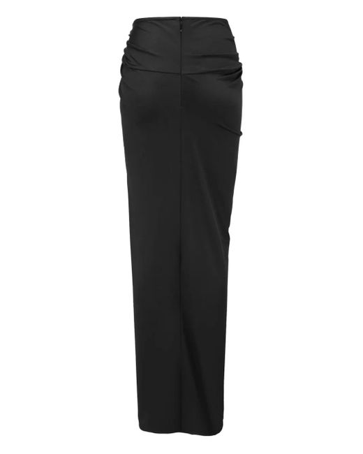 Oude Waag Black Knot-Front Split Maxi Skirt