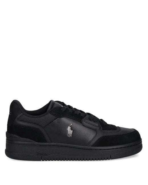 Polo Ralph Lauren Black Logo-Detail Sneakers for men
