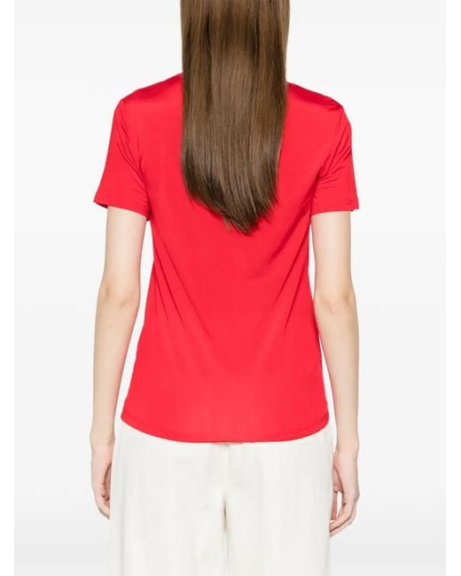 Phisique Du Role Red Shiny Panel T-Shirt