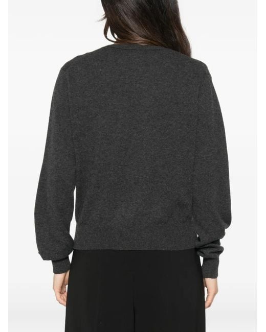 Lisa Yang Black Crew-Neck Sweater