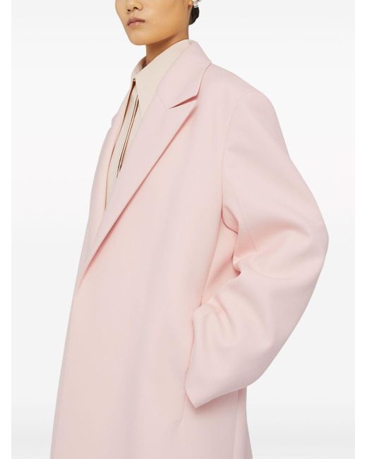Abrigo con cinturón Jil Sander de color Pink