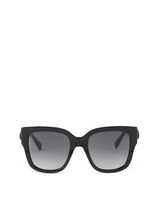 Kurt Geiger Gray Lunettes De Soleil À Monture Carrée Et Plaque Aigle