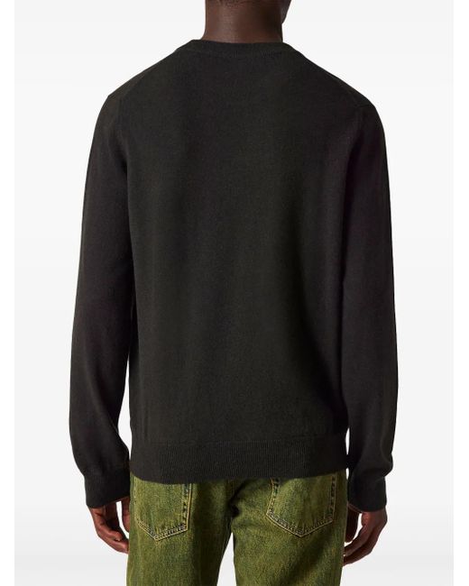 Paul Smith Black Round Neck Long Sleeves Sweather for men