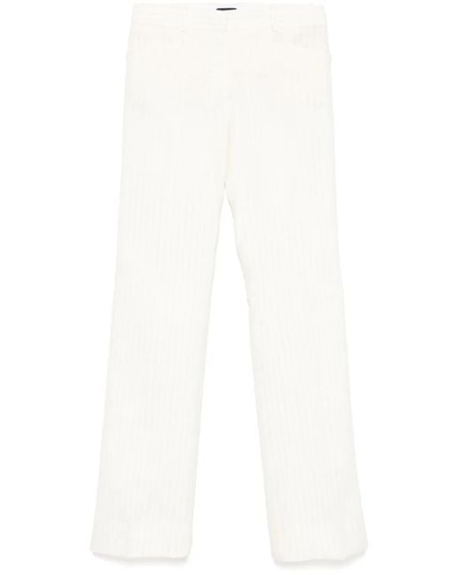 Tom Ford ストライプ パンツ White