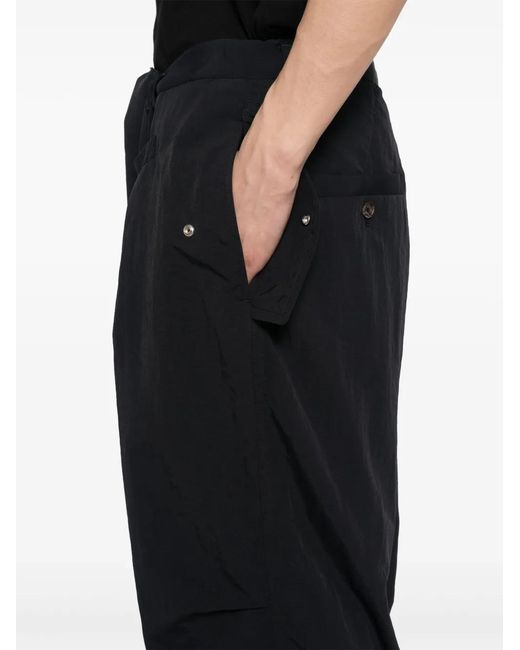 Bed J.w. Ford Black Parachute Trousers for men