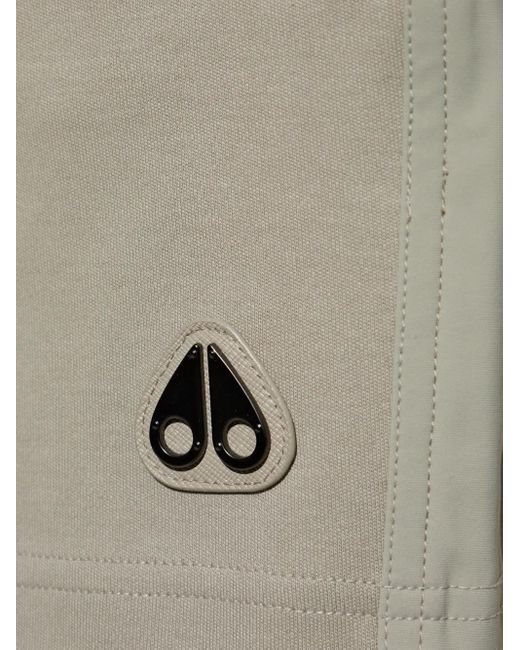 Moose Knuckles Shorts Met Logopatch in het Gray voor heren