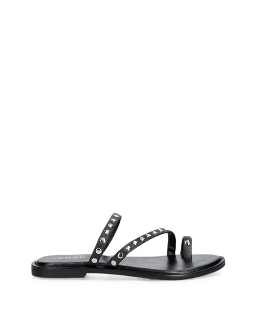 JONAK PARIS White Wicket Stud-Embellished Sandals