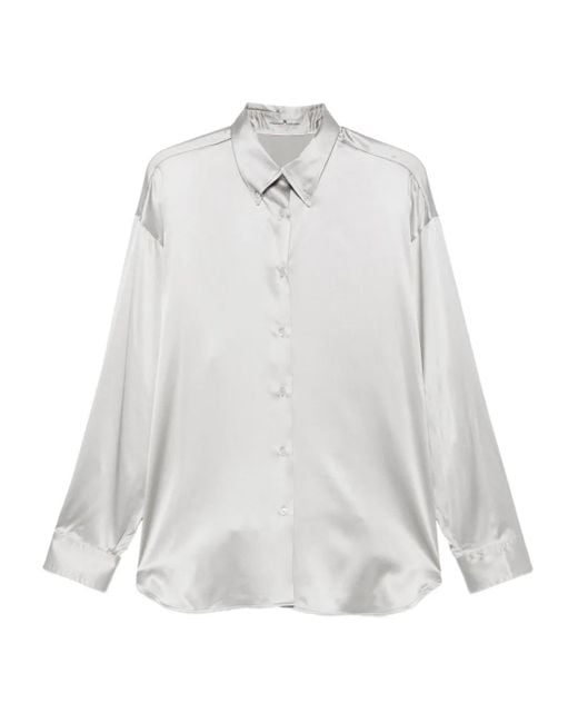 Chemise En Soie À Boutonnière Ermanno Scervino en coloris White