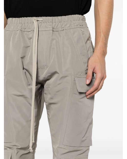Rick Owens Gray Mastodon Megacargo Tapered Trousers for men