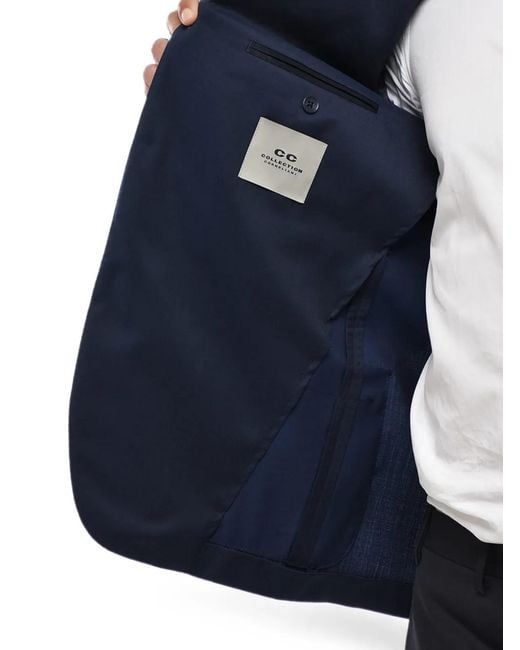 Corneliani Blue Single-Breasted Patch-Pocket Blazer for men