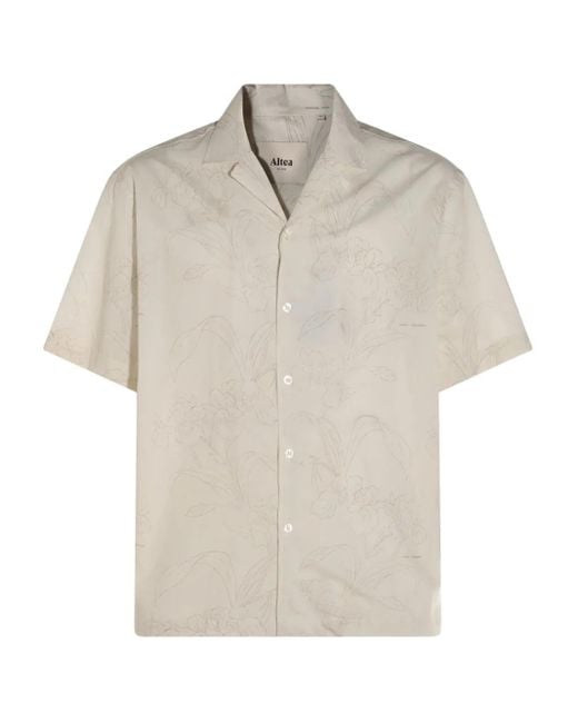 Altea Hemd mit durchgehendem Print in Natural für Herren