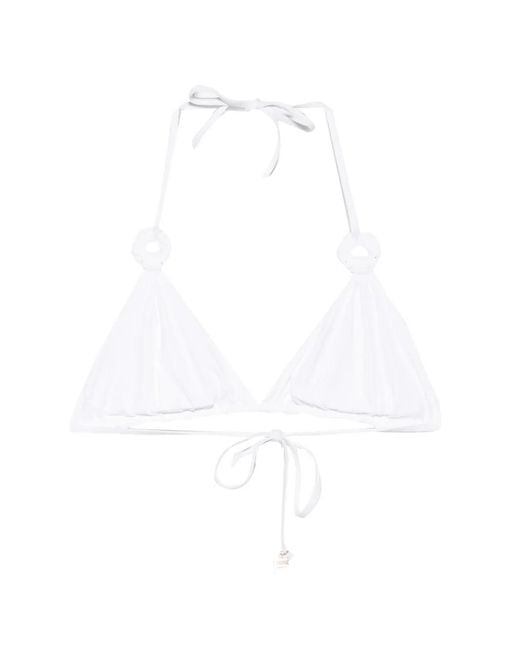 Fisico Bikinitop Met Ringdetail in het White