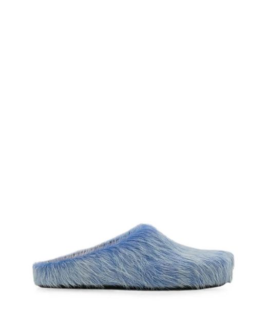 Marni Blue Fussbett Calf-Hair Mules for men