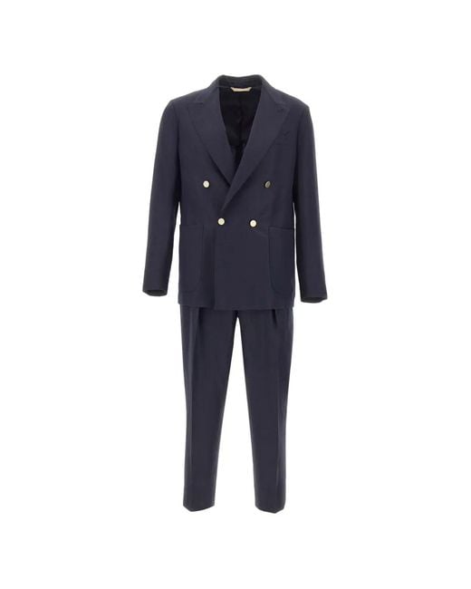 Briglia 1949 Blue Bolgheri Double-Breasted Suit for men