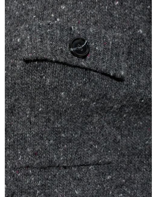 Samsøe & Samsøe Gray Cardigan Salois À Boutonnière