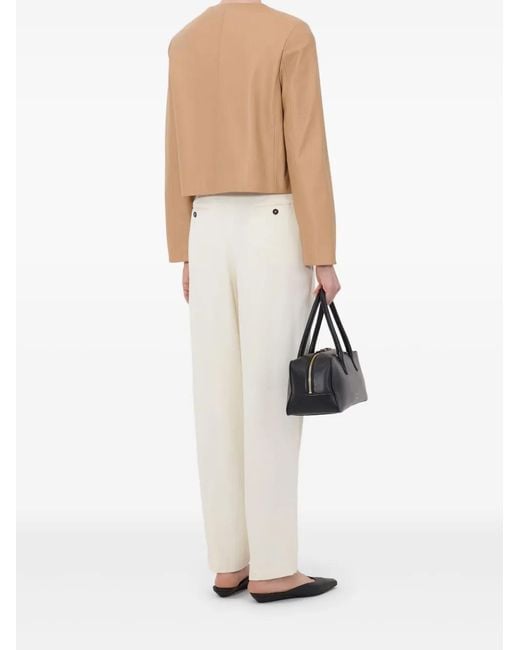 Loulou de Saison Natural Raho Button Leather Jacket
