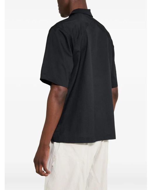 Veilance Black Demlo Short-Sleeve Shirt for men