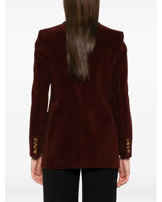 Veste En Velours Côtelé À Boutonnière Croisée Blazé Milano en coloris Brown