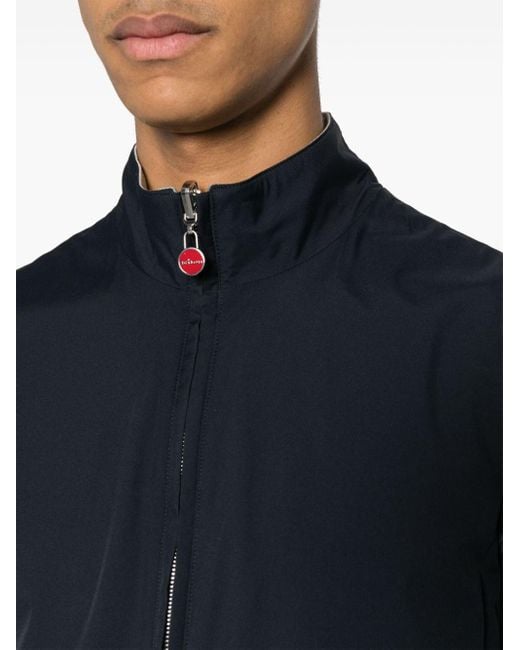 Kiton Blue Reversible Zipped Vest for men