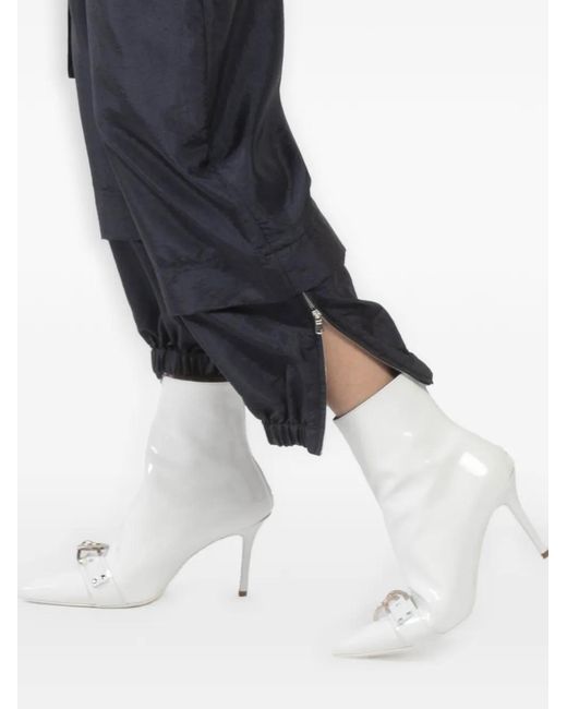 Tibi Blue Pantalon De Jogging À Poches Cargo