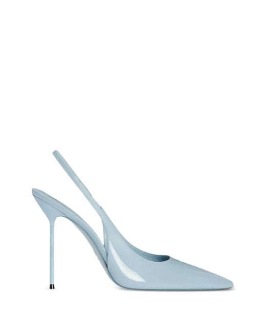 Paris Texas Blue Lidia Slingback Pumps