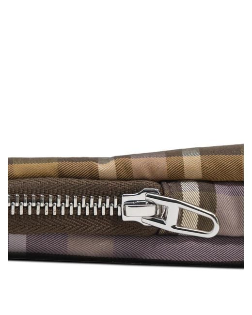 Bimba Y Lola Brown Hunter Tartan Jacquard Laptop Sleeve