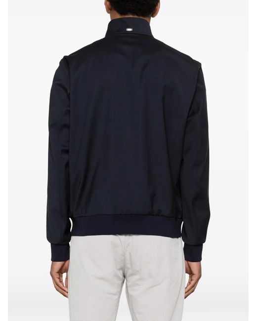 Herno Blue Veste À Poches Plaquées for men