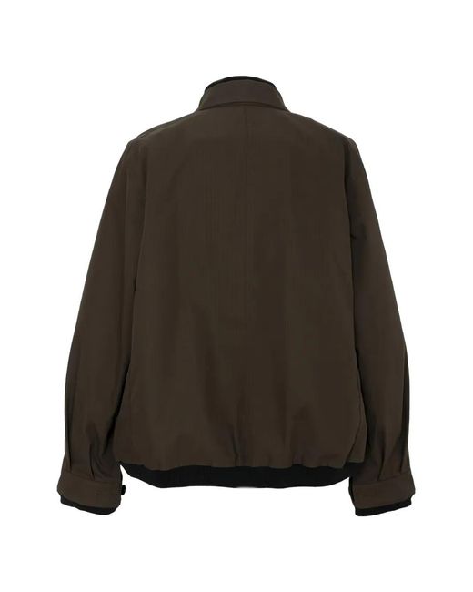 Sacai Black Quilted-Panel Button-Up Jacket for men