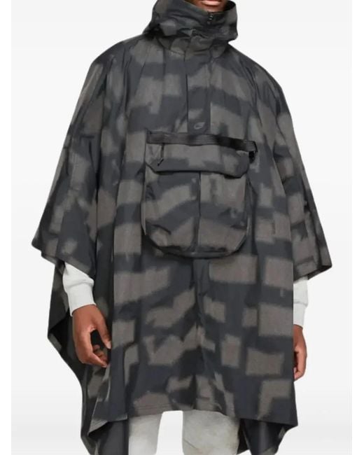 Nike Gray Storm-Fit Tech Pack Reflective Poncho for men