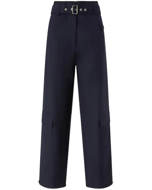 Pinko ベルテッド ストレートパンツ Blue