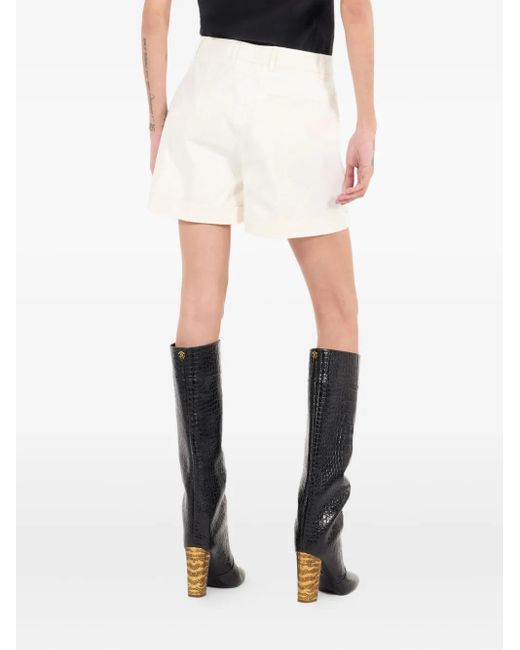Roberto Cavalli ロゴチャーム ショートパンツ White