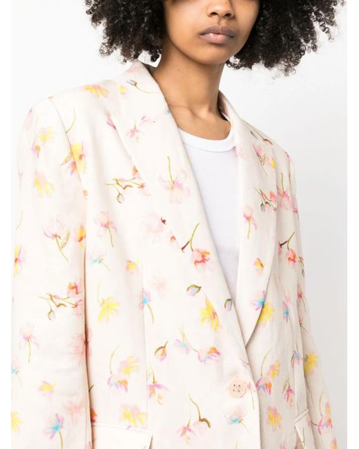 Zadig & Voltaire Natural Vegy Linen Blazer