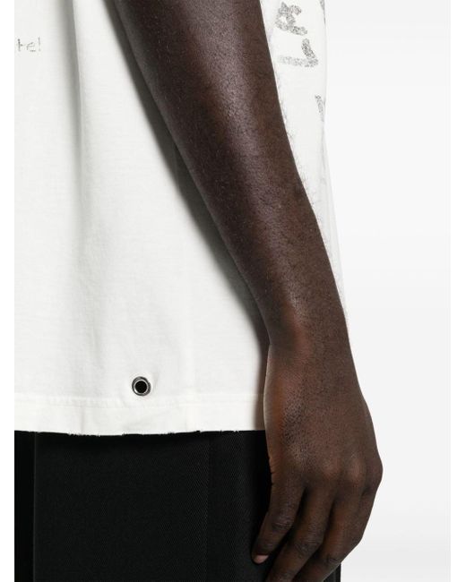 T-shirt con stampa grafica x Future di Lanvin in White da Uomo