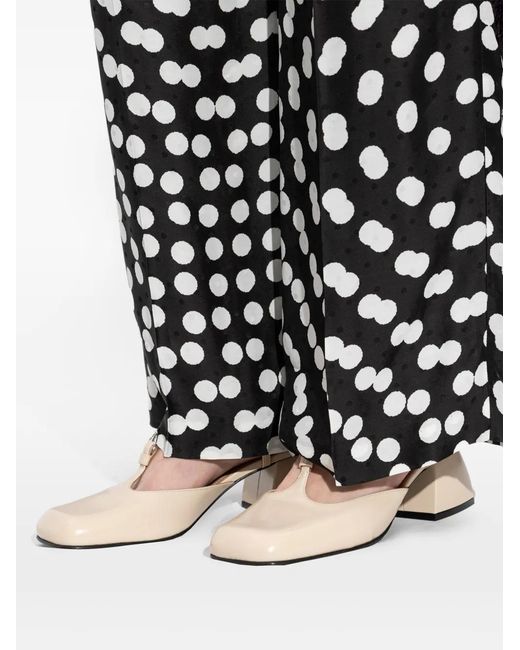 NODALETO Natural Leather Heeled Shoes