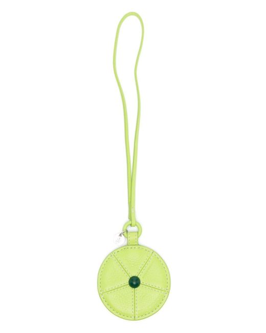 J.W. Anderson Green Lime Leather Keyring