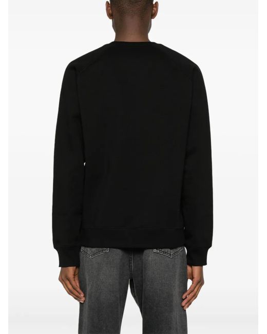 Carhartt Black Logo Embroidered Crewneck Sweatshirt for men