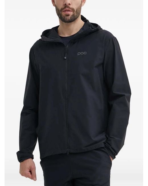 Poc Blue Hooded Zip Jacket for men