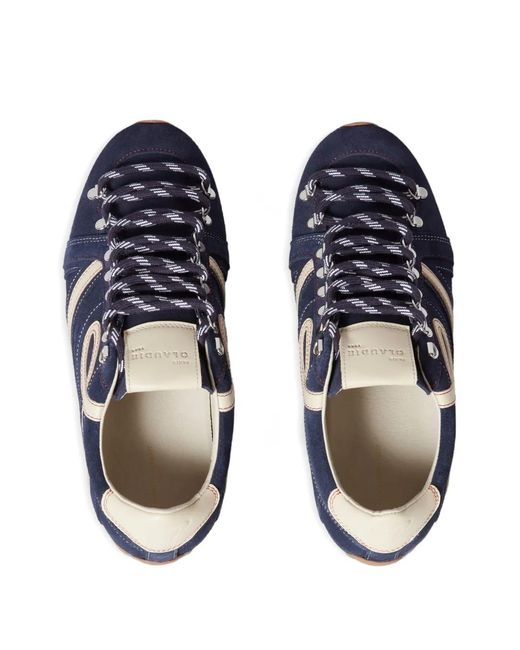 Claudie Pierlot Blue Swing Suede Trainers