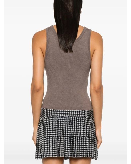 Haut À Logo Moschino en coloris Brown