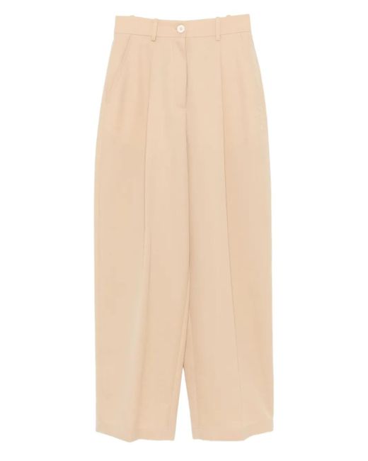 Marni Natural Pleated Pocket Trousers