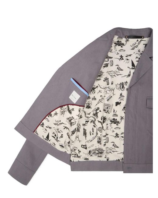 Chaqueta Con Bolsillos De Parche Paul Smith de hombre de color Gray