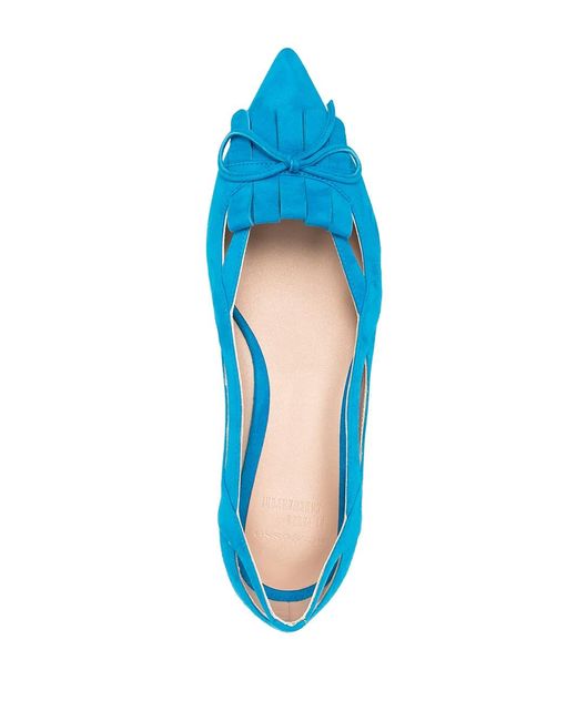 Scarosso Blue X Paula Cademartori Ballerina Shoes