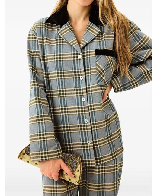 Sleeper Blue Checked Pajama