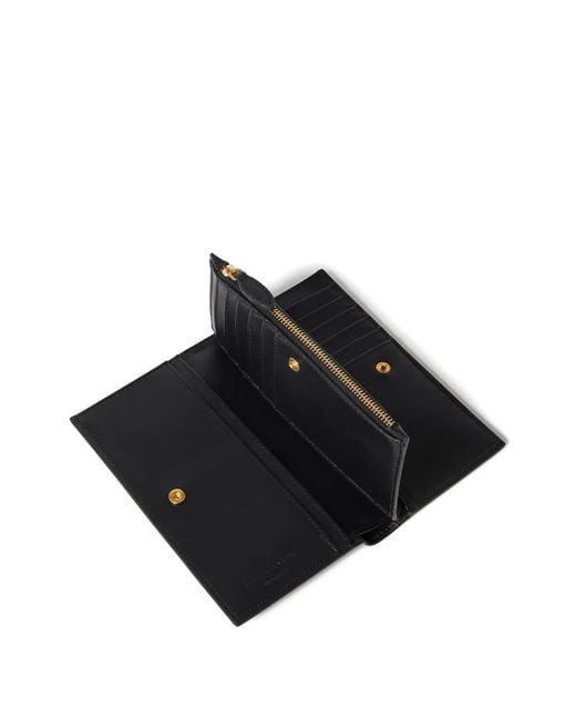 Stella McCartney Black Logo-Detail Zip Wallet