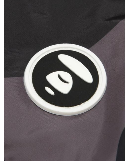 Aape By A Bathing Ape Black Logo-Patch Hooded Jacket for men