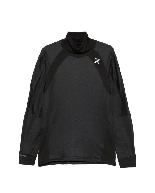 Montura Black High-Neck Logo-Print Sweatshirt for men